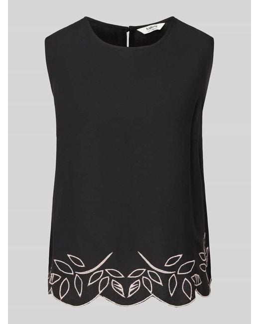 B.Young Black Regular Fit Blusentop mit Motiv-Stitching Modell 'IBONO'