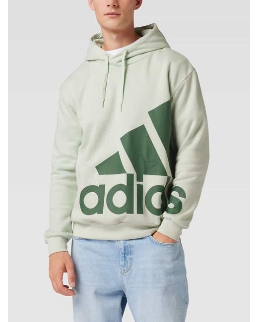 Adidas Hoodie mit Logo-Print in Green für Herren