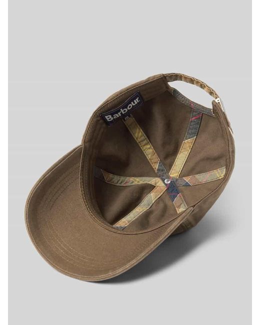 Barbour Basecap aus reiner Baumwolle Modell 'CASCADE' in Brown für Herren
