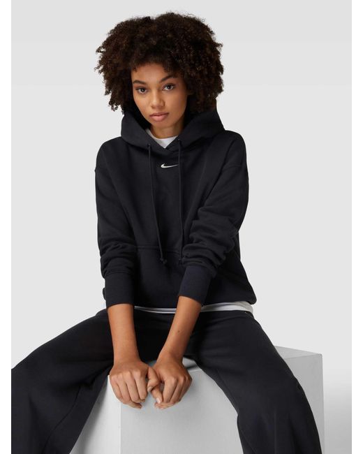 Nike Oversized Hoodie mit Logo-Stitching in Black für Herren