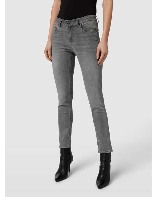 Liu Jo Gray Skinny Fit Jeans im 5-Pocket-Design Modell 'MONROE'