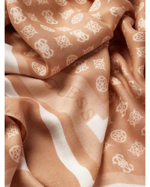 Guess Pink Schal mit Logo- und Label-Print Modell 'DEESA'