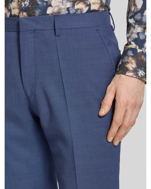 Roy Robson Regular Fit Pantalon Met Persplooien in het Blue voor heren