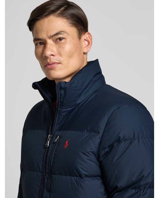 Polo Ralph Lauren Daunenjacke mit Logo-Stitching in Blue für Herren