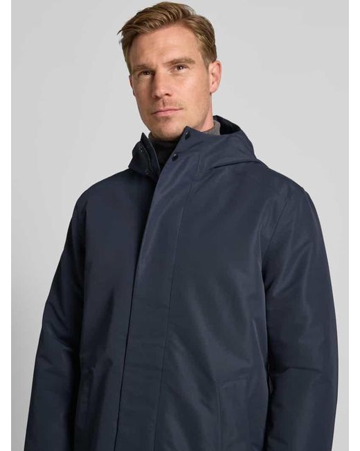 Geox Regular Fit Parka mit Kapuze Modell 'DORAY' in Blue für Herren