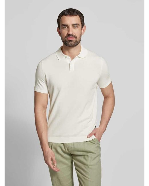 Bugatti Regular Fit Poloshirt aus reiner Baumwolle in White für Herren