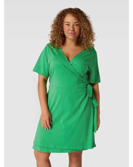 Only Carmakoma Green PLUS SIZE knielanges Kleid