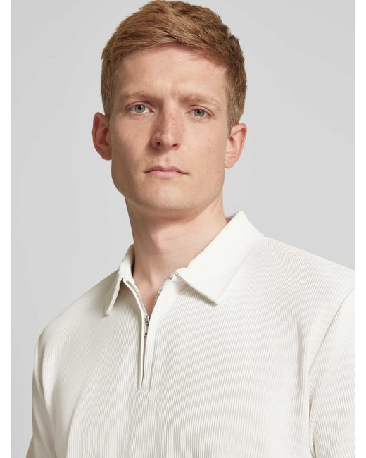 SELECTED Relaxed Fit Poloshirt in White für Herren