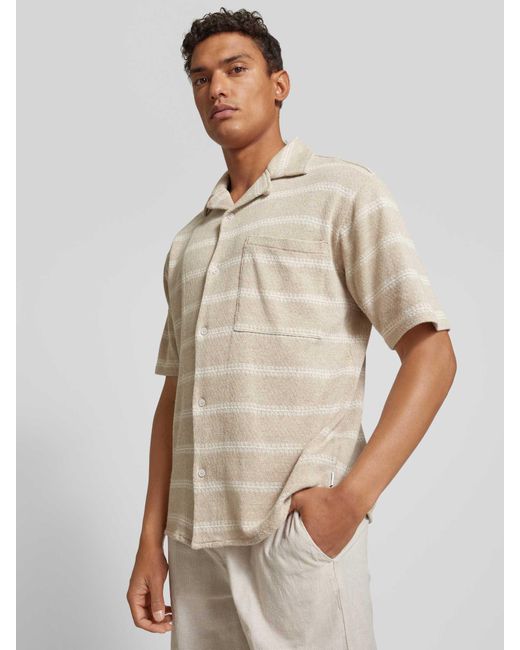 Gabba Regular Fit Freizeithemd mit Brusttasche Modell 'Lopez' in Natural für Herren