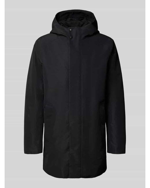 Geox Regular Fit Parka mit Kapuze Modell 'DORAY' in Black für Herren