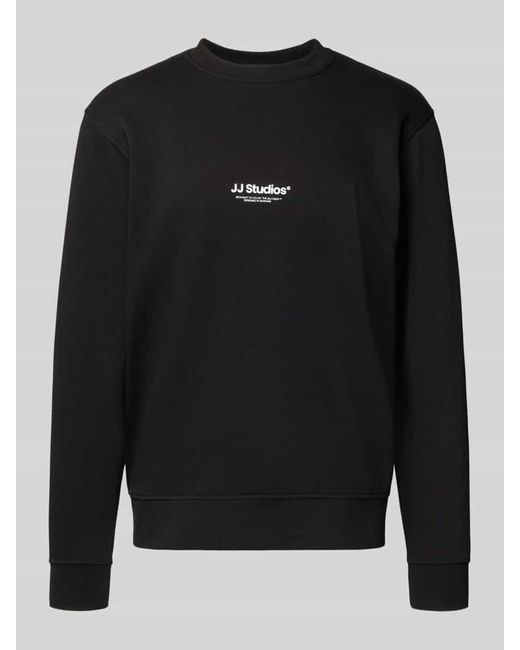 Jack & Jones Sweatshirt mit Label-Print Modell 'SOHO' in Black für Herren