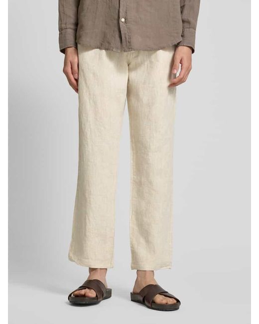 Knowledge Cotton Loose Fit Hose mit Tunnelzug in Natural für Herren