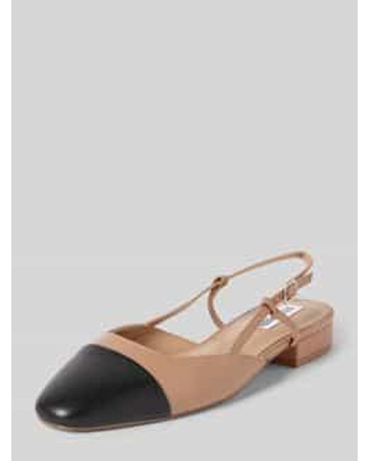 Steve Madden Slingbacks Met Contrastgarnering in het Natural