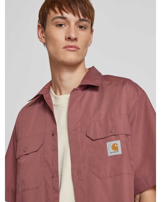 Carhartt Vrijetijdsoverhemd Met Knoopsluiting in het Pink voor heren