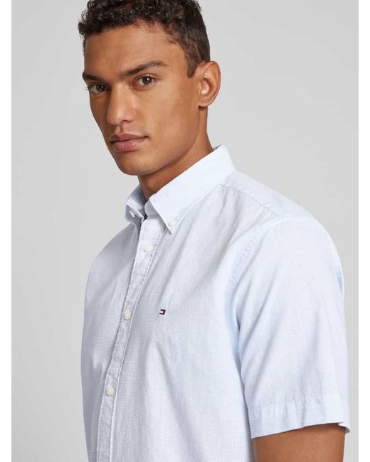 Tommy Hilfiger Regular Fit Business-Hemd mit Kentkragen in White für Herren