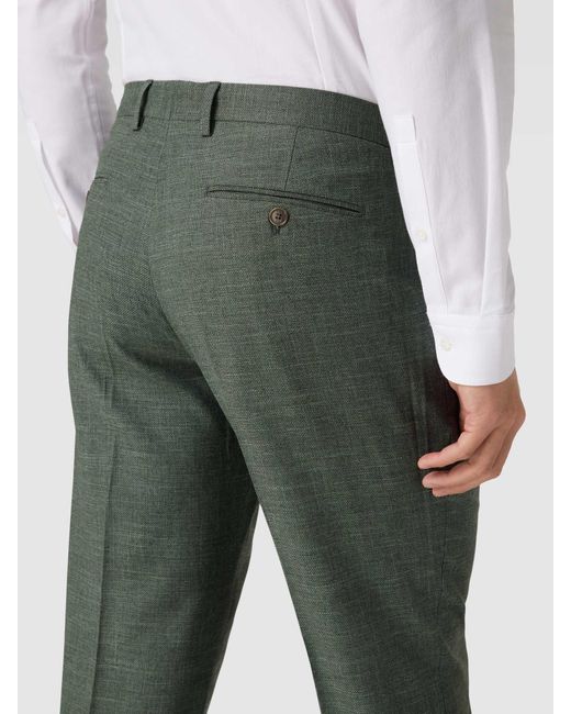 Christian Berg Men Regular Fit Pantalon Met Achterzakken in het Green voor heren