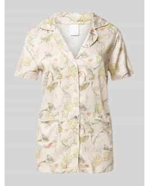 CCDK Copenhagen Pyjamatop Met Resortkraag in het Natural