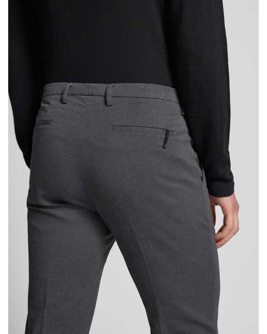 Cinque Slim Fit Chino mit Strukturmuster Modell 'brody' in Gray für Herren
