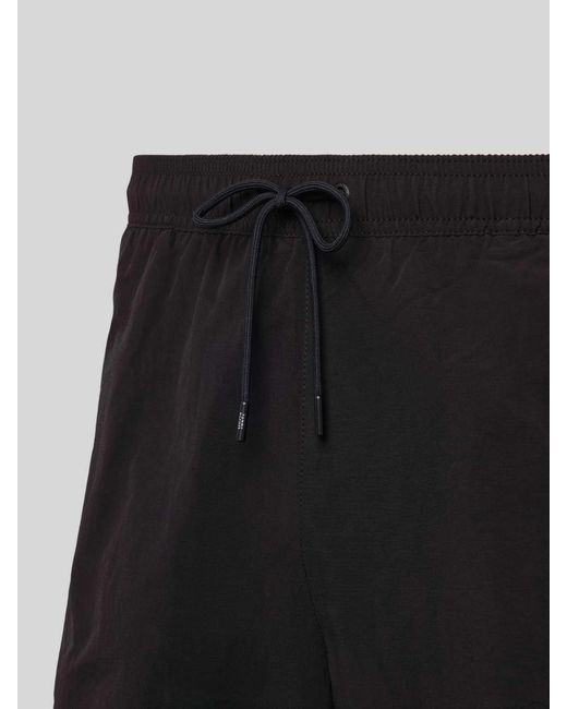 Tommy Hilfiger Regular Fit Zwembroek Met Logostitching in het Black voor heren