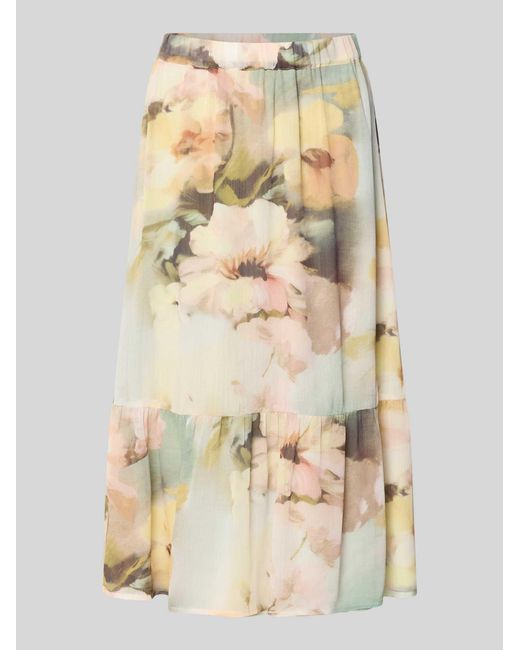 Soya Concept Midirok Met Elastische Band Model 'Carmen' in het Natural