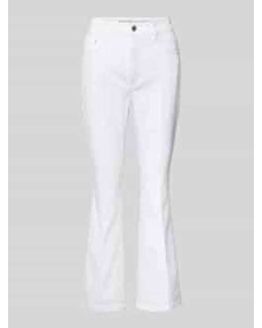 M·a·c Flared Jeans Met Verkort Model in het White
