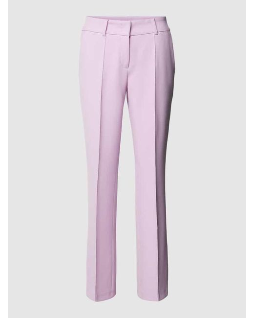 Cambio Pink Stoffhose mit Bügelfalten Modell 'FARAH'