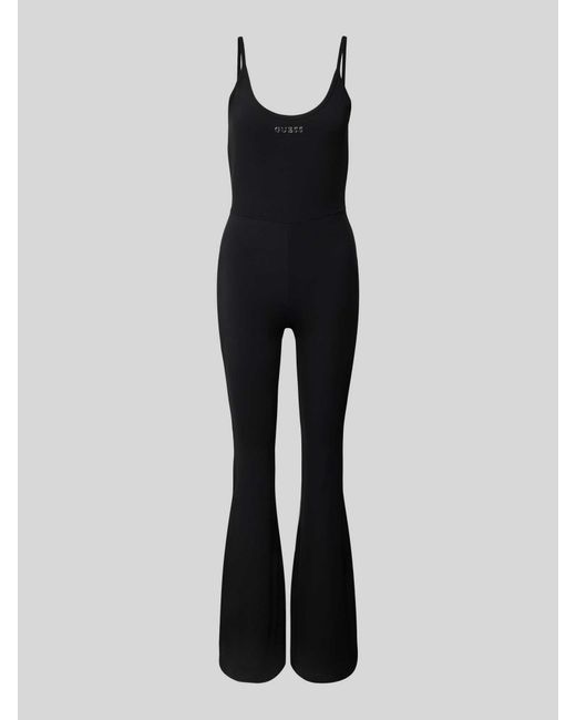 Guess Jumpsuit Met Spaghettibandjes, Model 'Margot' in het Black