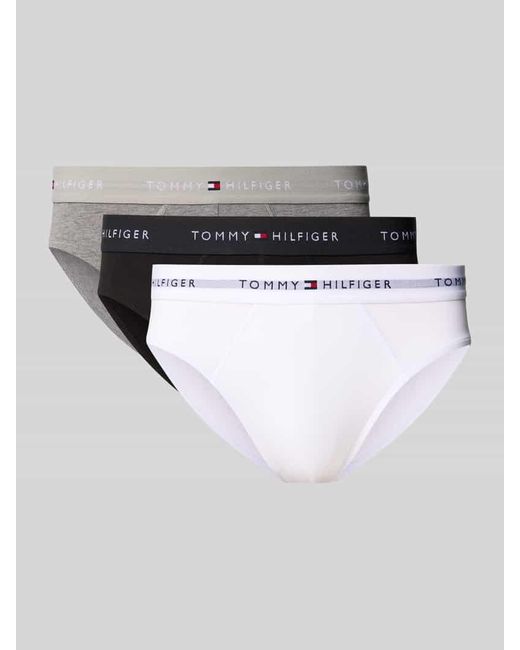 Tommy Hilfiger Slip aus Baumwoll-Mix im 3er-Pack in White für Herren