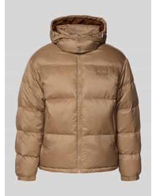 Tommy Hilfiger Regular Fit Gewatteerd Jack Met Vulling Van Dons En Veren, Model 'Alaska' in het Brown voor heren