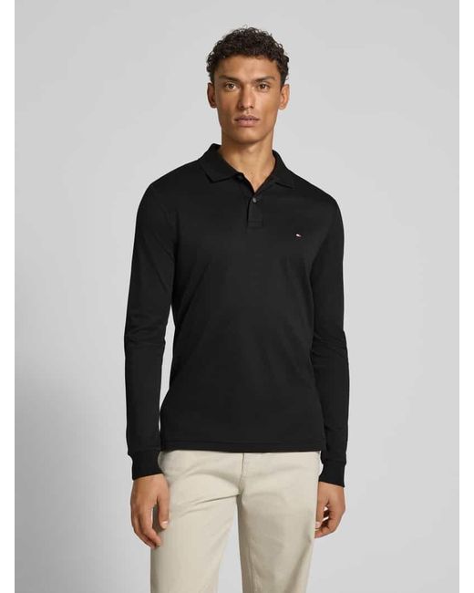 Tommy Hilfiger Regular Fit Poloshirt aus reiner Baumwolle in Black für Herren