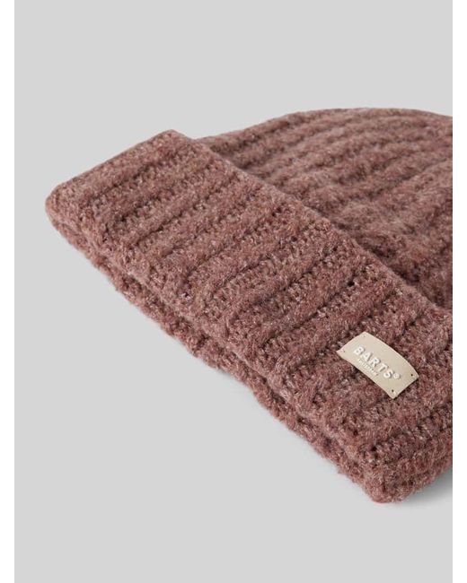 Barts Brown Beanie Mit Label-Patch Modell 'Mella'