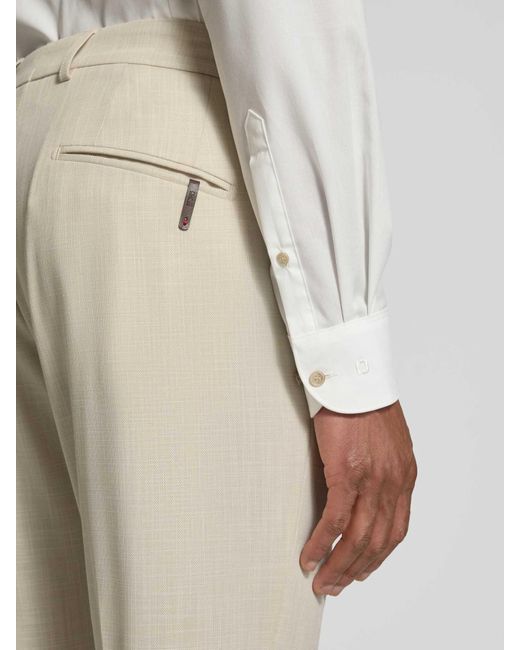 Cinque Regular Fit Pantalon Met Persplooien in het Natural voor heren