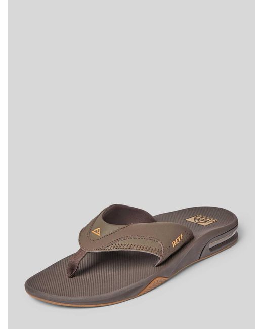 Reef Teenslippers Met Labeldetails in het Gray voor heren