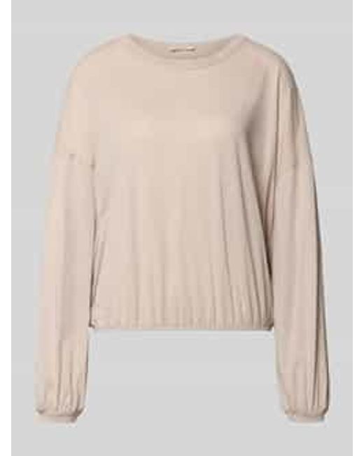 American Vintage Relaxed Fit Shirt Met Lange Mouwen Met Elastische Boorden Model 'Laloom in het Natural