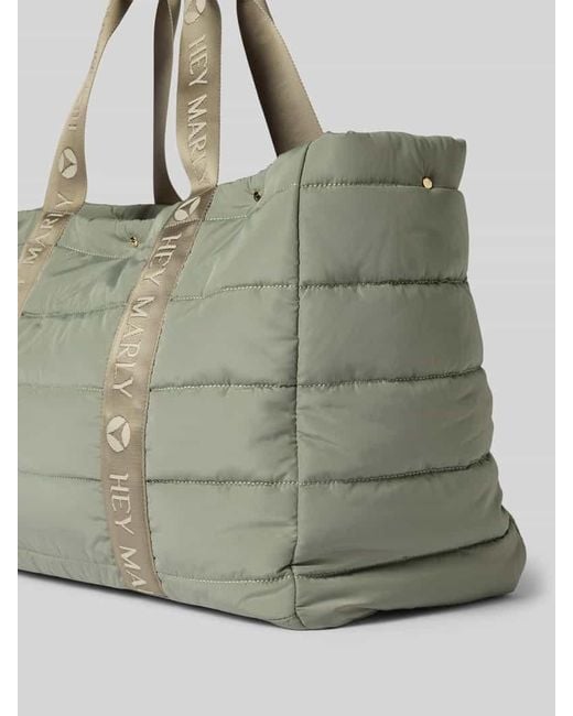 HEY MARLY Gray Shopper mit Steppnähten Modell 'Travel Buddy'