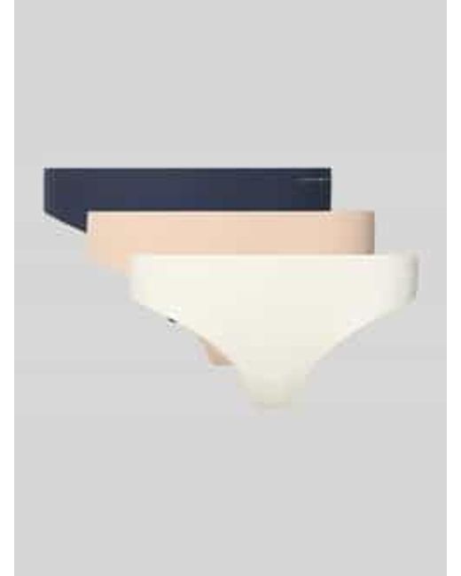 Tommy Hilfiger String Van Katoenmix in het Blue