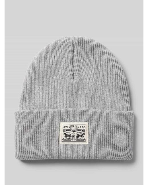 Levi's Mütze mit Logo-Patch Modell 'Beanie' in Gray für Herren