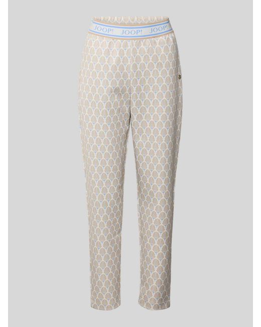 Joop! Sweatbroek Met Elastische Band in het White