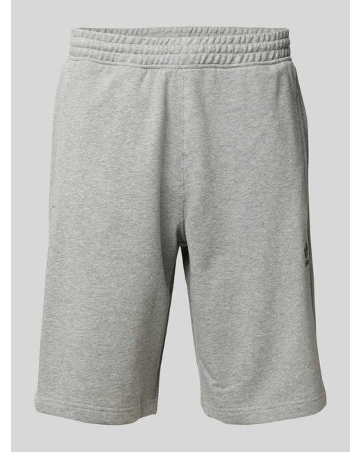 Adidas Originals Korte Broek Met Elastische Band En Labelstitching in het Gray voor heren