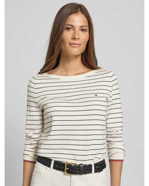 Tommy Hilfiger Gray Regular Fit Langarmshirt aus Baumwoll-Mix