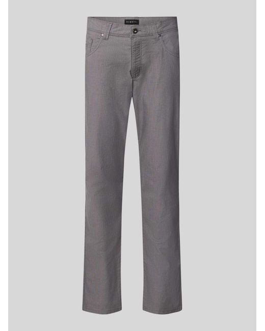 Bugatti Straight Fit Broek in het Gray voor heren