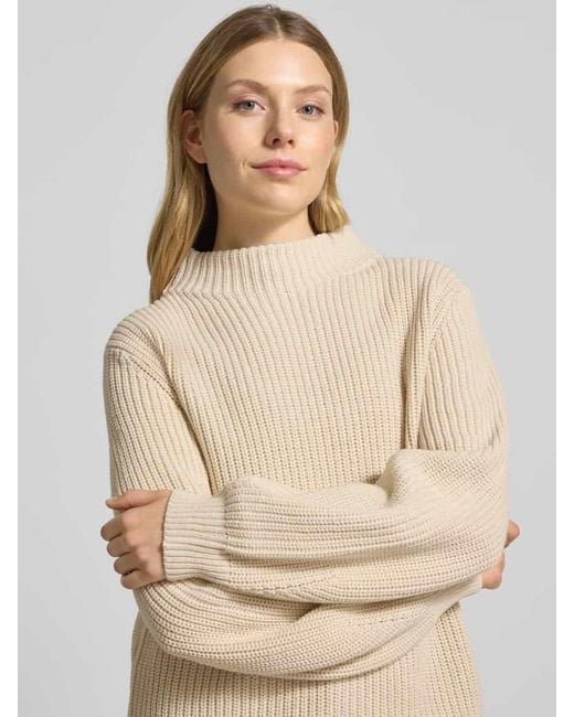 S.oliver Natural Regular Fit Strickpullover aus Baumwoll-Mix