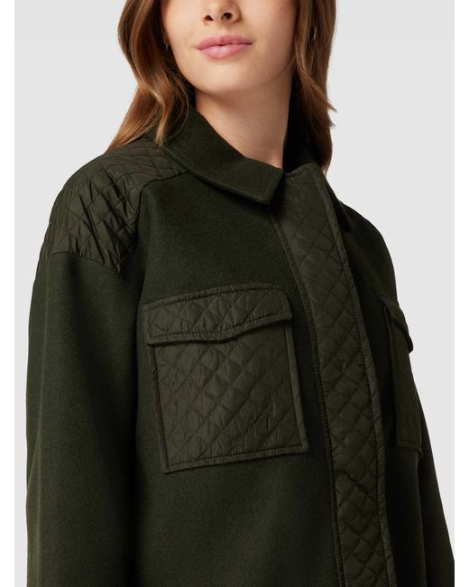 ONLY Green Jacke mit Besatz in Stepp-Optik Modell 'SELMA'