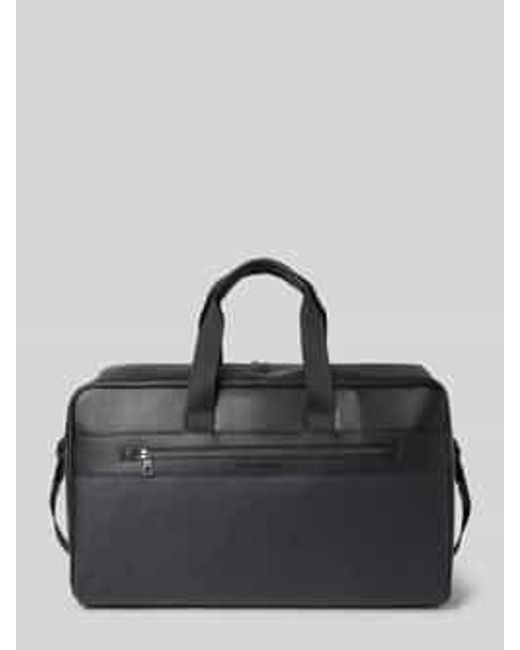 Tommy Hilfiger Weekendtas Met Logostructuur in het Black voor heren
