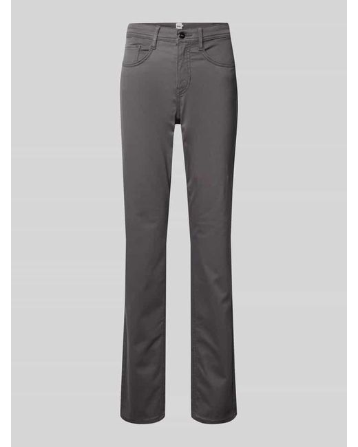 Brax Gray Straight Fit Jeans im 5-Pocket-Design Modell 'STYLE.CAROLA'