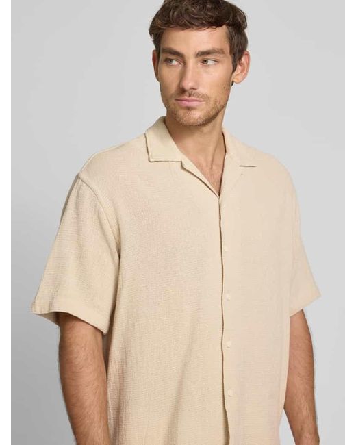 SELECTED Freizeithemd mit Knopfleiste in Natural für Herren