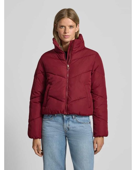 ONLY Red Regular Fit Steppjacke mit Stehkragen Modell 'MAGGI LIFE'