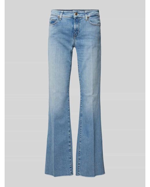 Cambio Flared Fit Jeans mit Bügelfalten in Blue für Herren