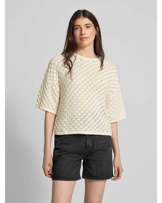 Jake*s Natural Strickpullover mit 3/4-Arm