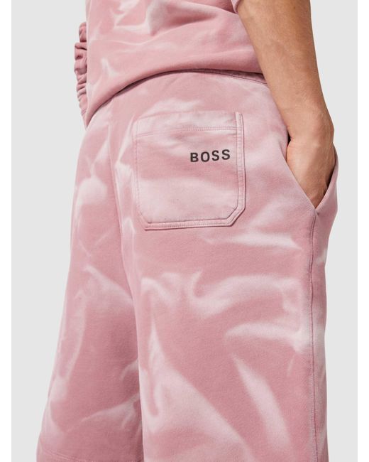 Boss Sweatshorts in het Pink voor heren